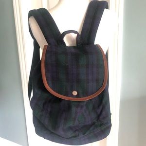 Herschel Reid Blackwatch Plaid Drawstring Backpack